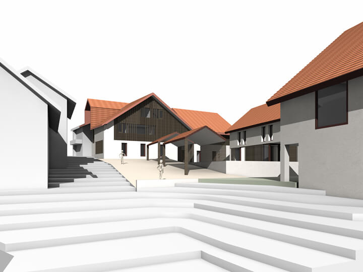 Quartier villageois d’habitation