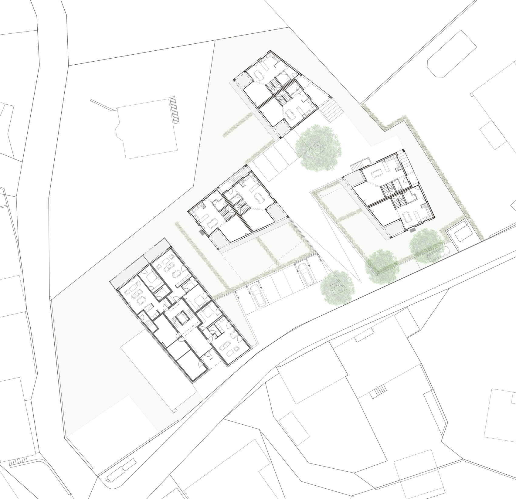 Quartier villageois d’habitation