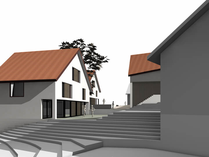 Quartier villageois d’habitation