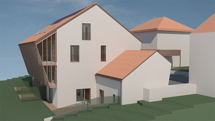 Quartier villageois d’habitation