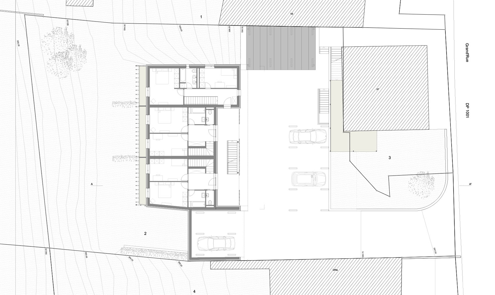 Quartier villageois d’habitation