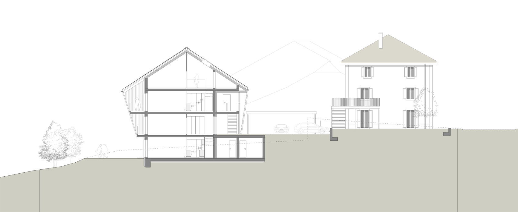 Quartier villageois d’habitation