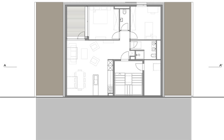 Maison accolée de 3 logements