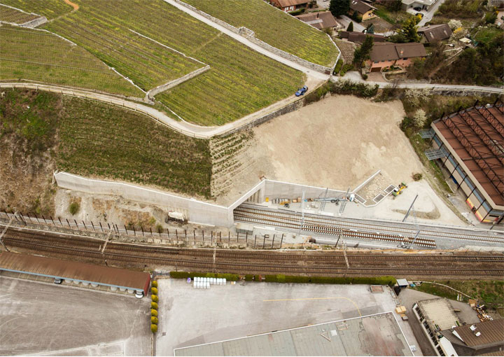 Portail sud du tunnel du Gobet