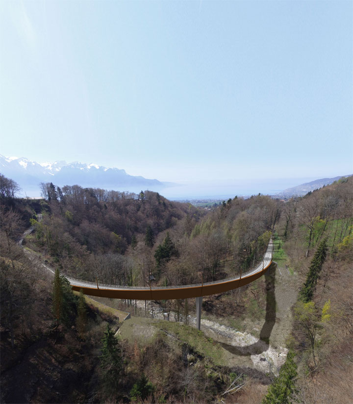 Nouveau viaduc ferroviaire de la baye de Clarens