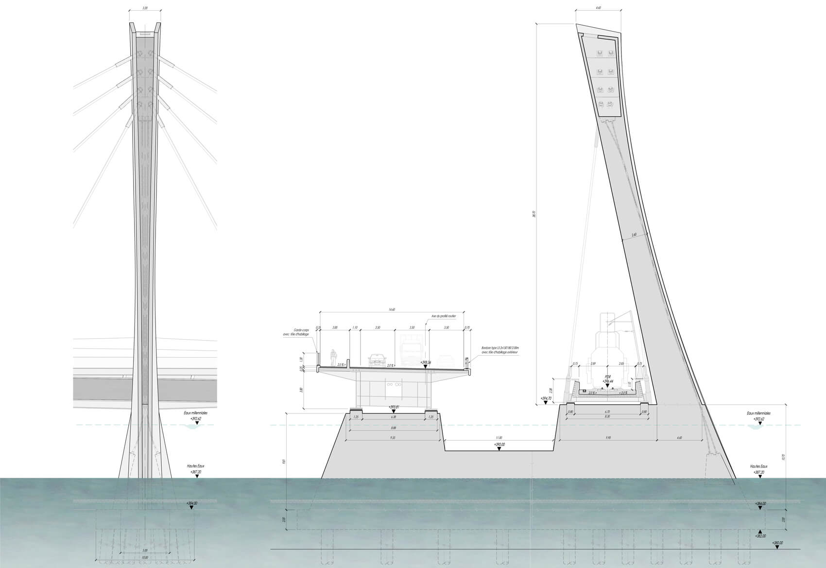 Nouveaux ponts ferroviaire et routier sur le Rhône