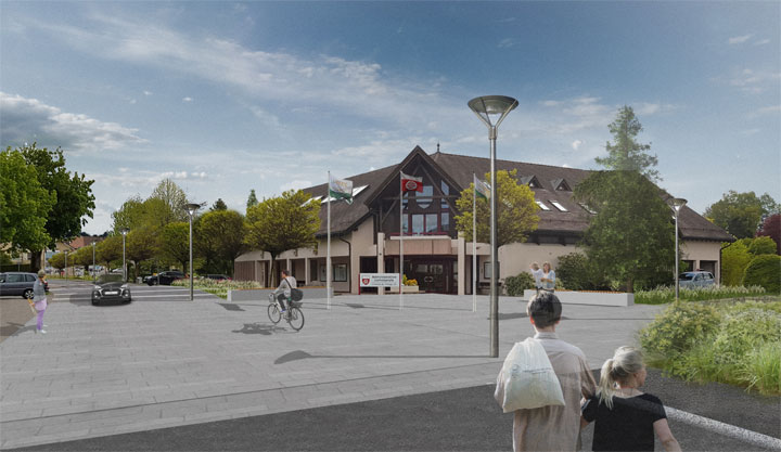 Aménagement du centre de la localité