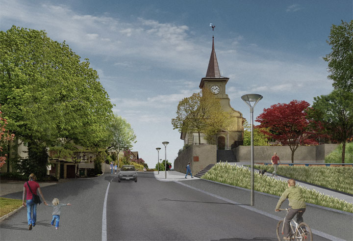 Aménagement du centre de la localité