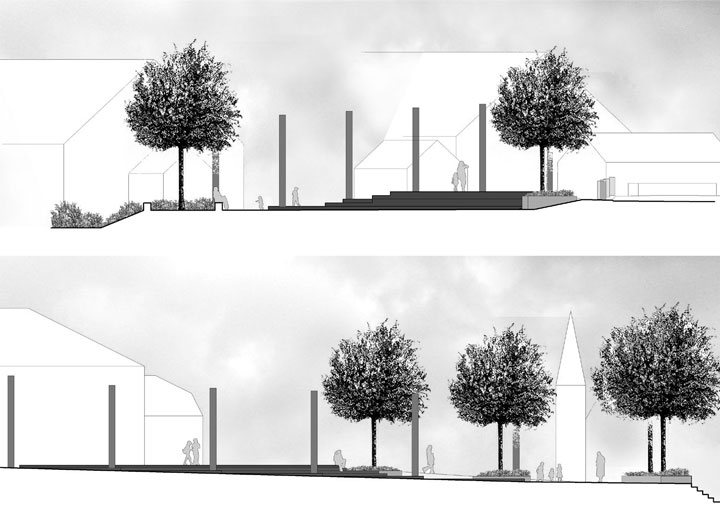 Aménagement de la place du village