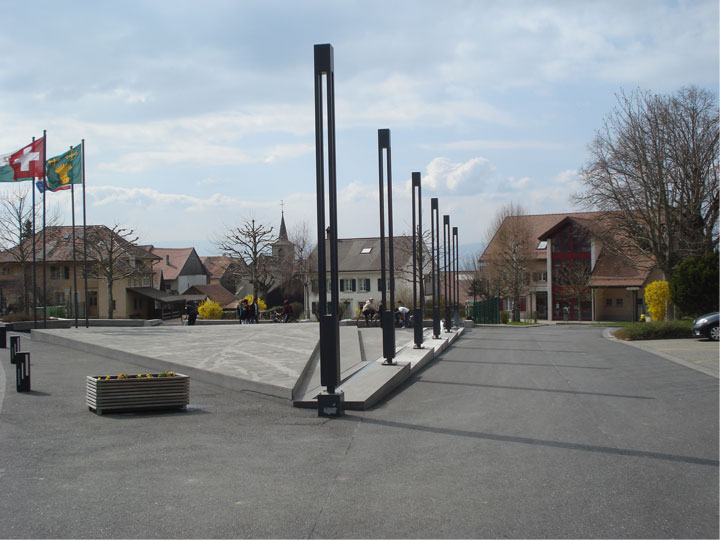 Aménagement de la place du village