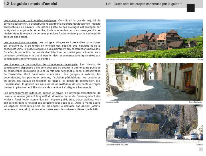 Guide paysage de la région de Lavaux